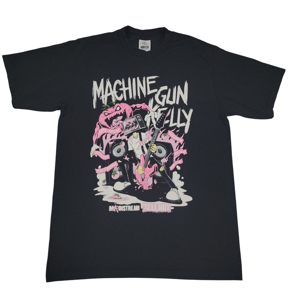 Machine Gun Kelly Mainstream Sellout Tour 2022 T-Shirt Mens XL Black Graphic Tee
